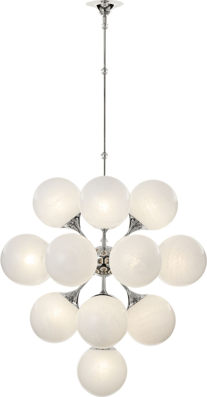 Cristol Large Tiered Takkrona Polished Nickel
