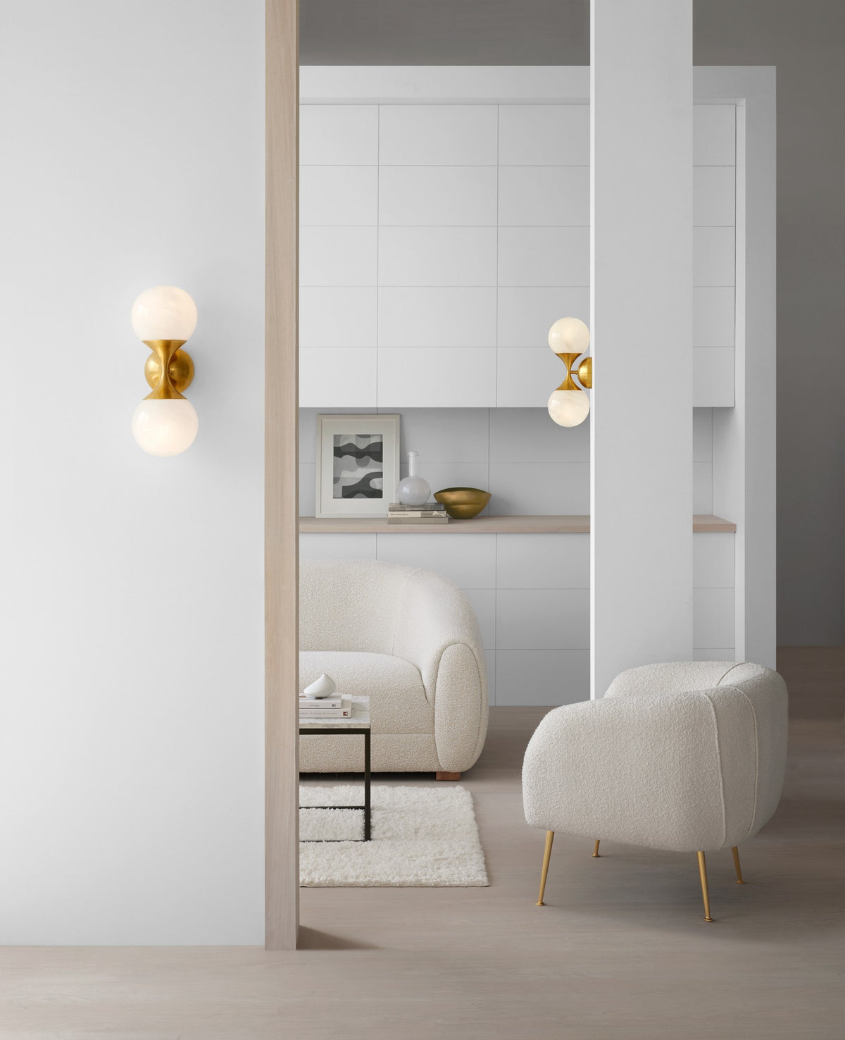 Cristol Small Double Vägglampa miljöbild