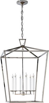 Darlana Extra Large Lantaarn — Chapman & Myers for Visual Comfort & Co. — Polished Nickel