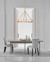 Darlana Medium Single Ring Kroonluchter — Chapman & Myers for Visual Comfort & Co. detailfoto