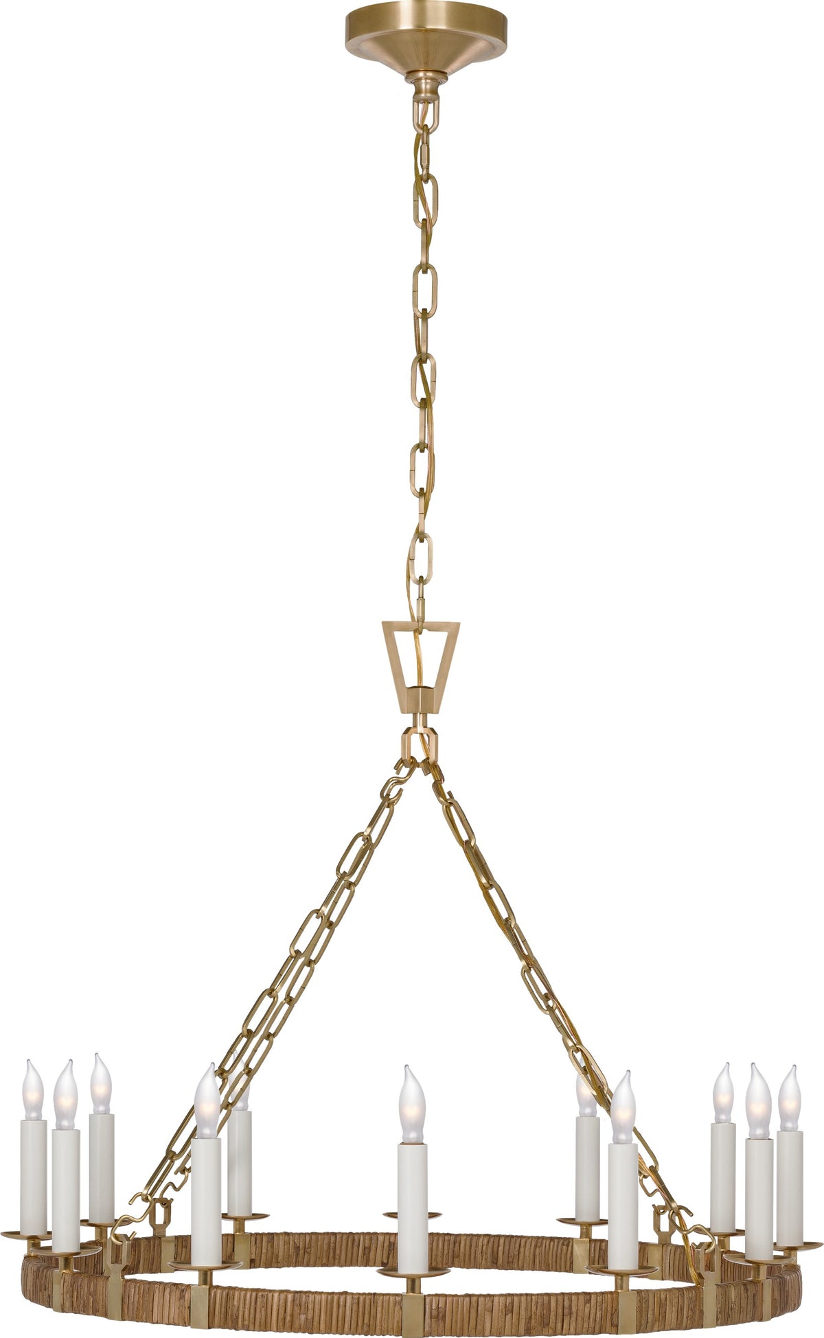 Darlana Medium Wrapped Ring Kroonluchter — Chapman & Myers for Visual Comfort & Co. detailfoto