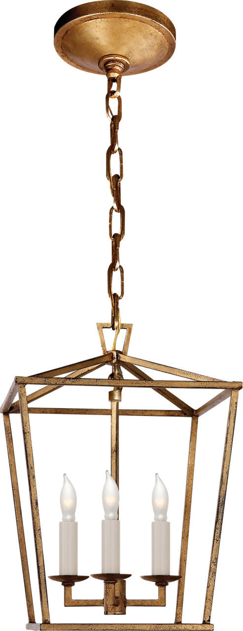 Darlana Mini Lantaarn — Chapman & Myers for Visual Comfort & Co. — Gilded Iron