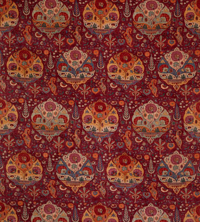 Manuel Canovas Tyg Darya Velours Grenat