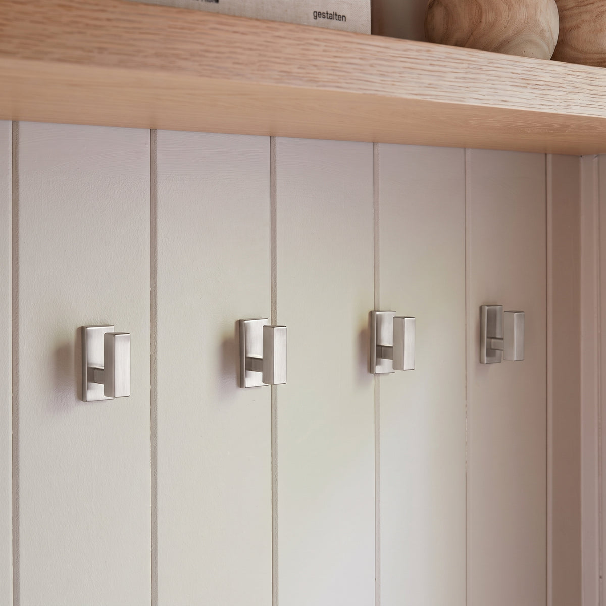 Digbeth geribbelde Haak — sfeerbeeld, Satin nickel - SNP