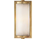 Dresser Wall Light Short — Thomas O'Brien for Visual Comfort & Co. — Hand-Rubbed Antique Brass with Frosted Glass Liner