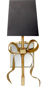 Ellery Wall Light Small — Visual Comfort for Visual Comfort & Co. — Soft Brass with Matte Black Shade
