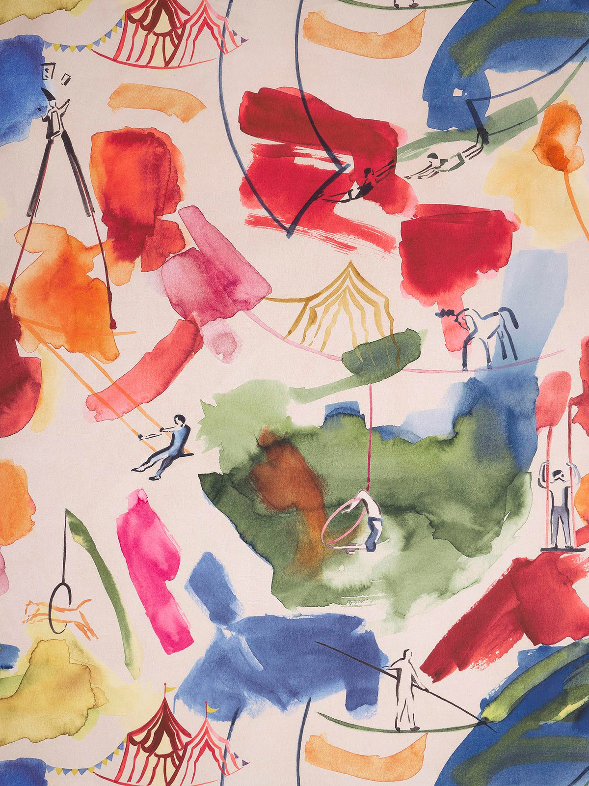 Les Acrobates Multicolore — Pierre Frey Stoff