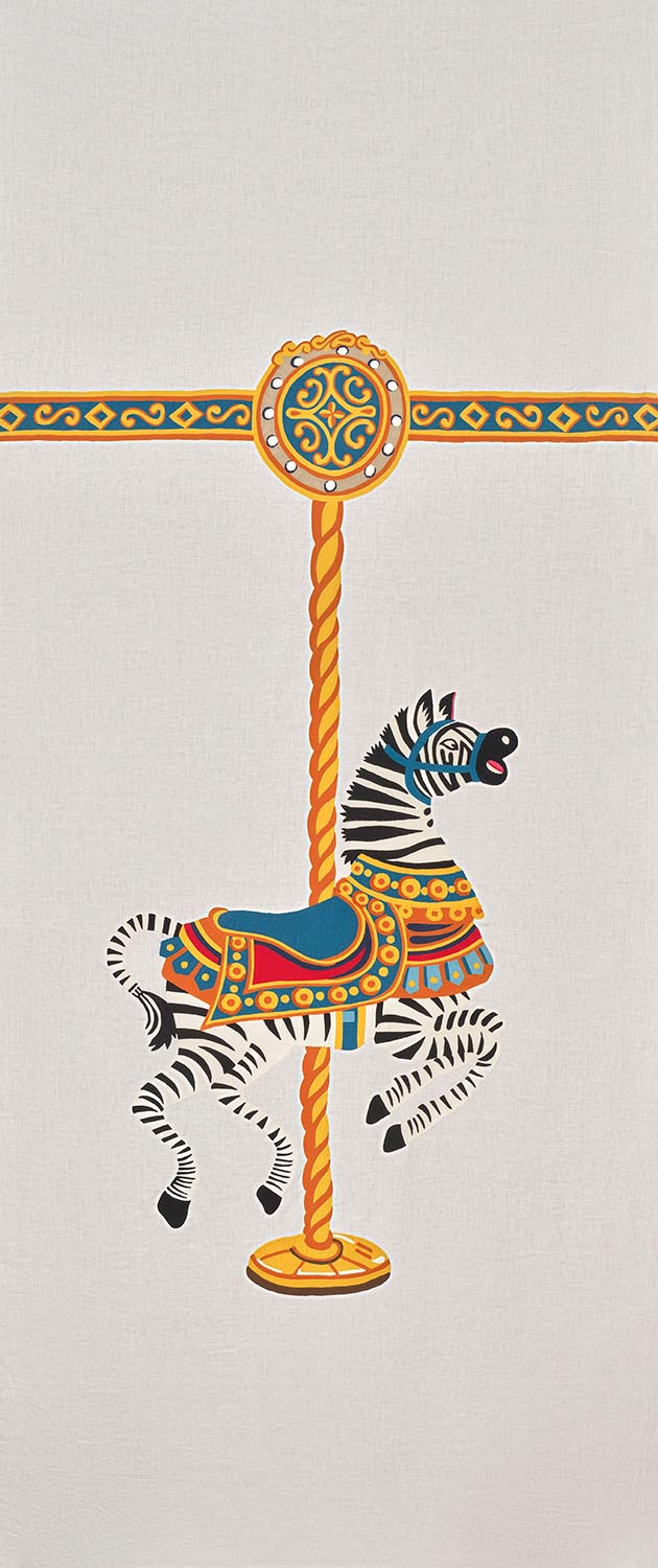 Le Zèbre du Carrousel MULTICOLORE — Pierre Frey tyg