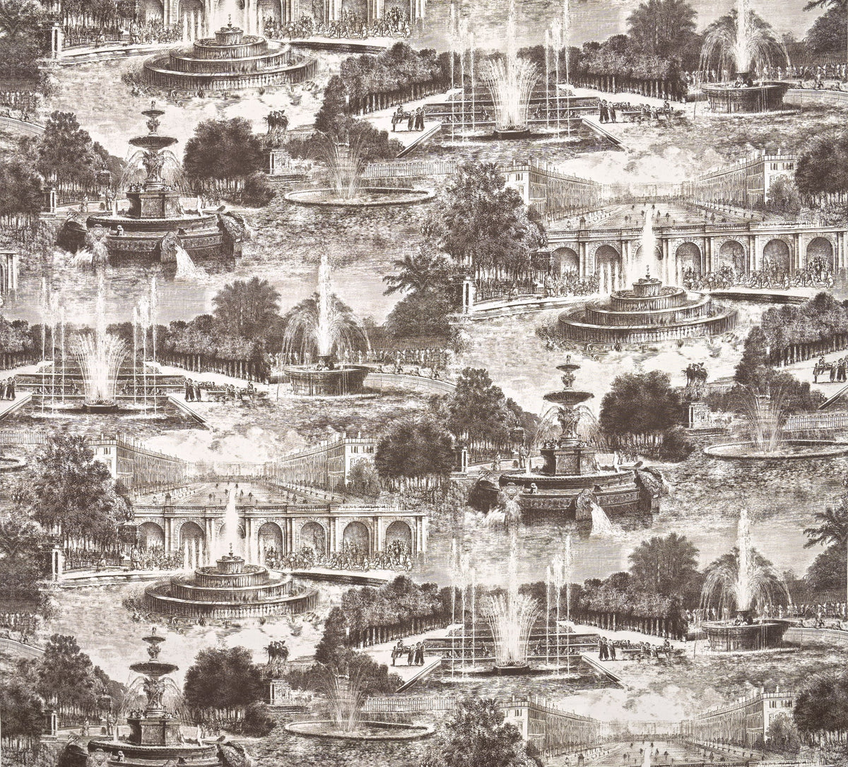 Les Fontainiers GRAPHITE — Pierre Frey tyg