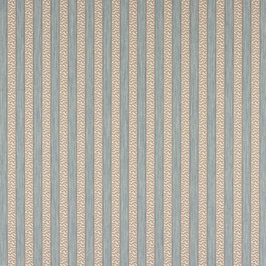 Tilney Stripe Aqua/Beige — Colefax & Fowler stof