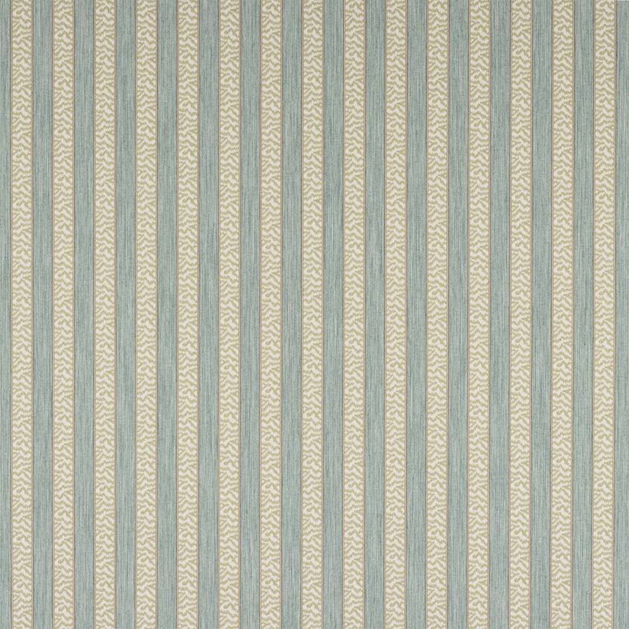 Tilney Stripe Aqua/Leaf — Colefax & Fowler stof