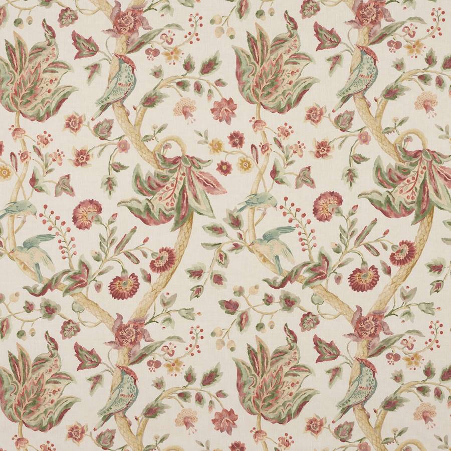 Durlston Red/Green — Colefax & Fowler stof
