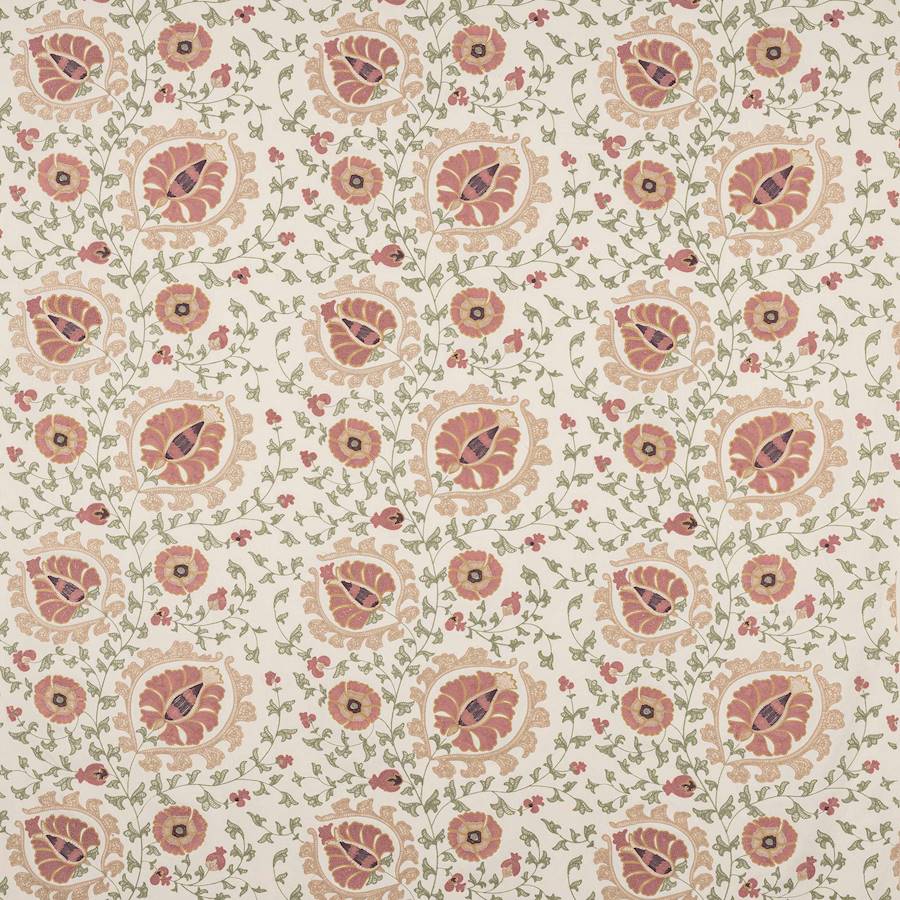 Hailsham Old Pink/Green — Colefax & Fowler stof