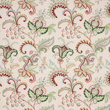 Roseto Red/Green — Colefax & Fowler stof