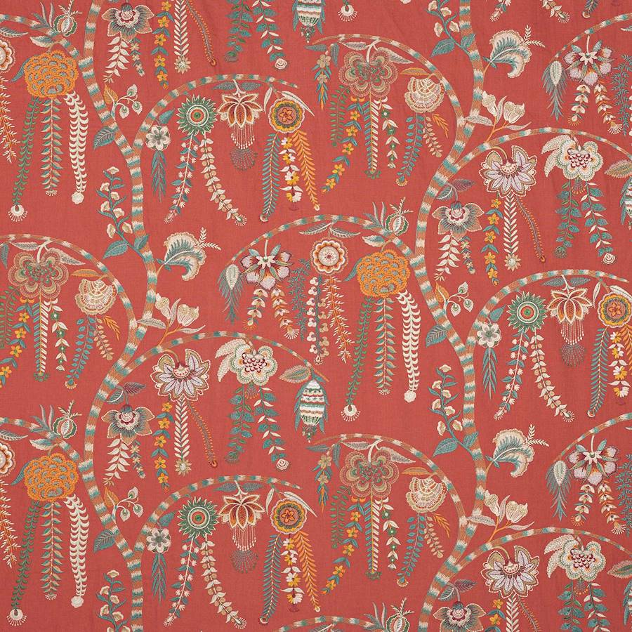 Alvita Red — Colefax & Fowler stof