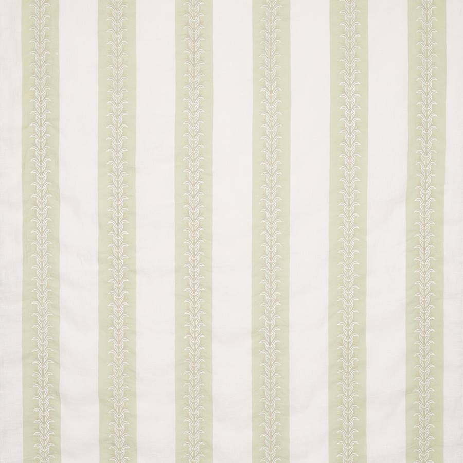 Barton Stripe Leaf Green — Colefax & Fowler tyg
