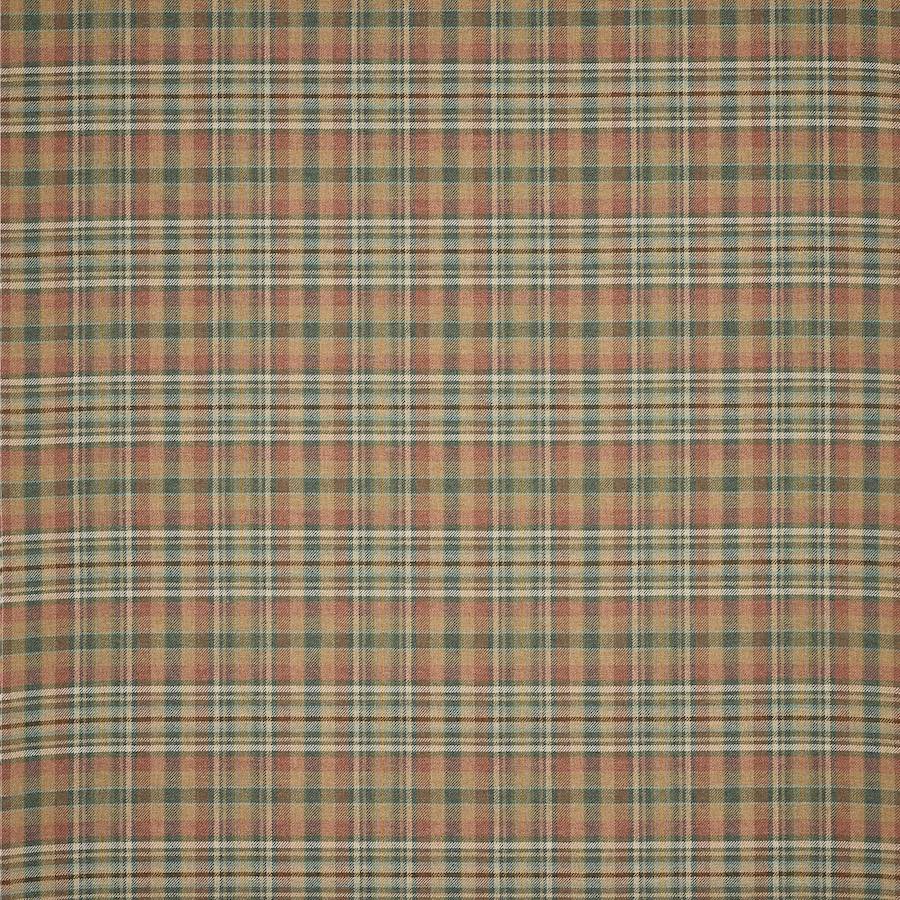 Norland Plaid Red/Forest — Colefax & Fowler stof