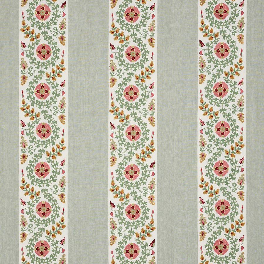 Levina Red/Green — Colefax & Fowler Stoff