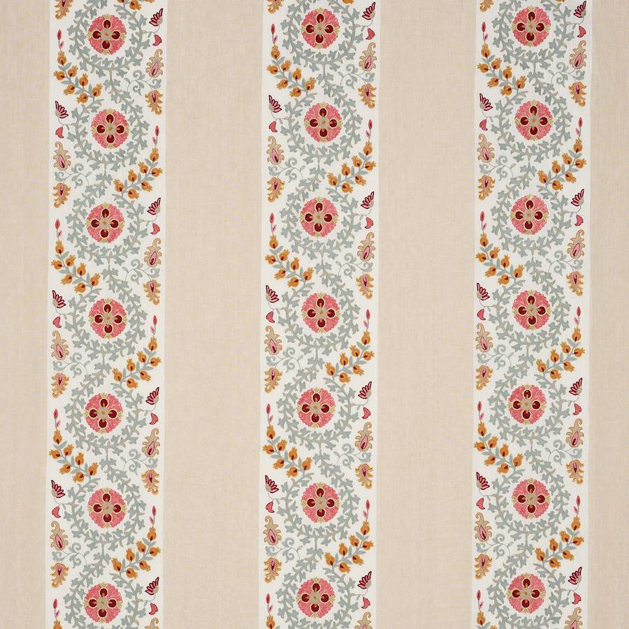 Levina Pink/Aqua — Colefax & Fowler Stoff
