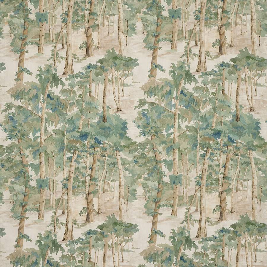 Birchwood Forest Green — Colefax & Fowler stof