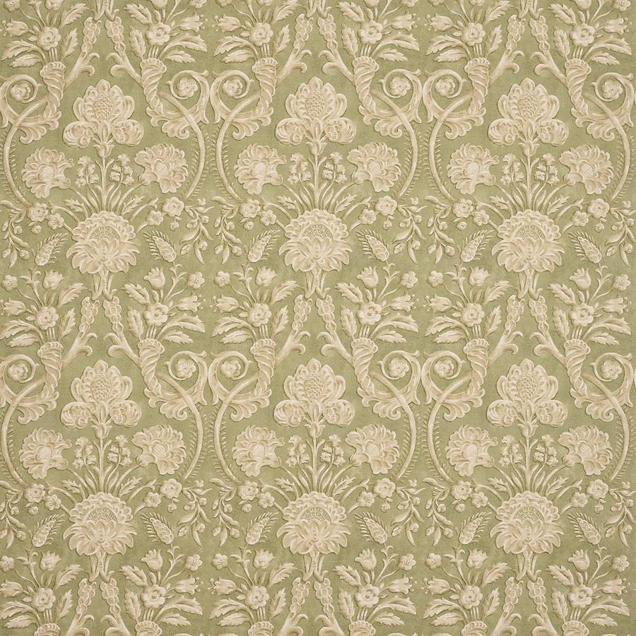 Landor Olive Green — Colefax & Fowler stof