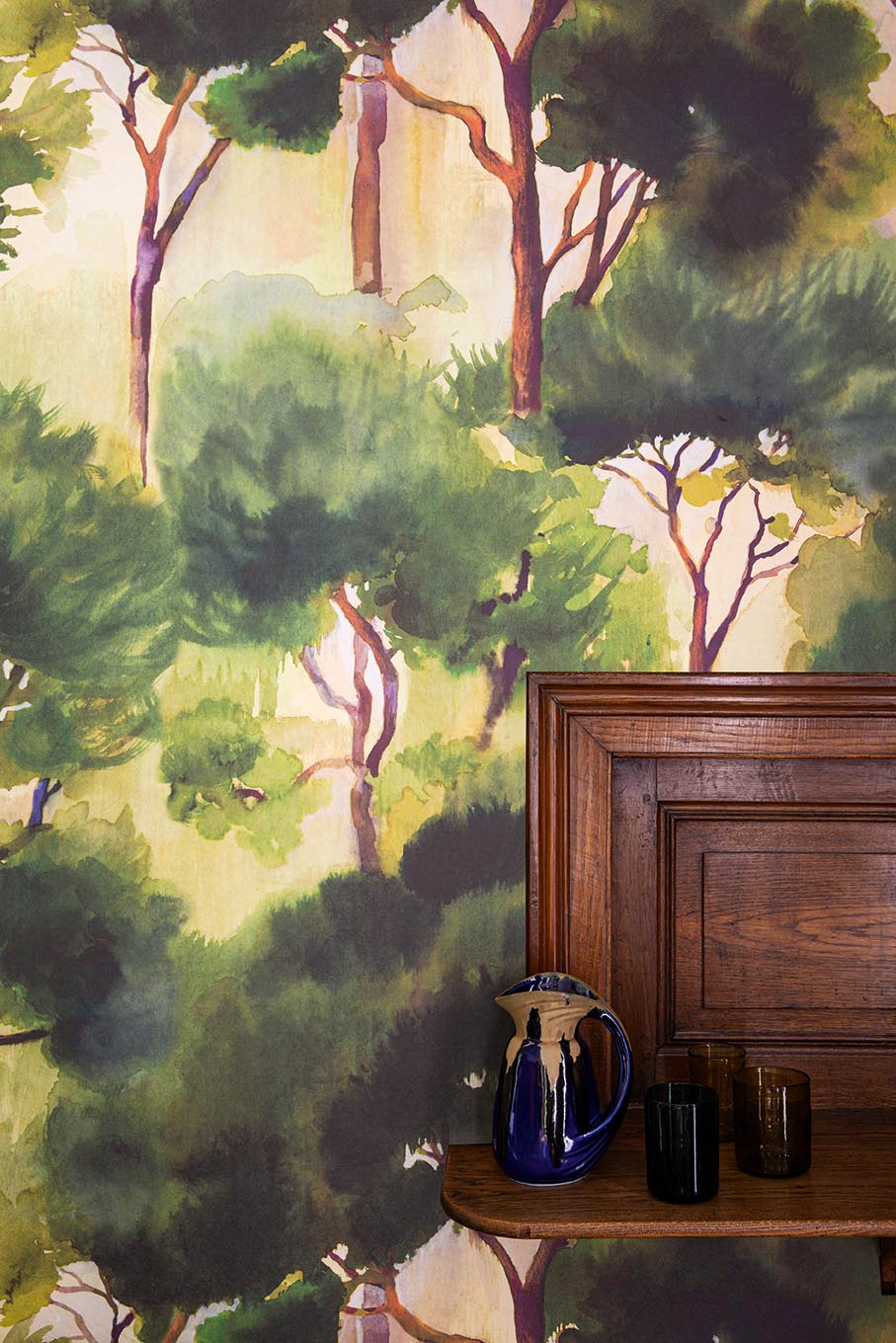 Ferret room setting — Pierre Frey wallpaper