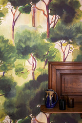 Ferret room setting — Pierre Frey wallpaper