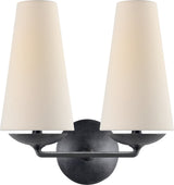 Fontaine Double Wandleuchte Aged Iron
