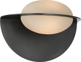 Fosse 9" Invertable Oval Vägglampa — Kelly Wearstler for Visual Comfort & Co. — Bronze with Alabaster detaljbild