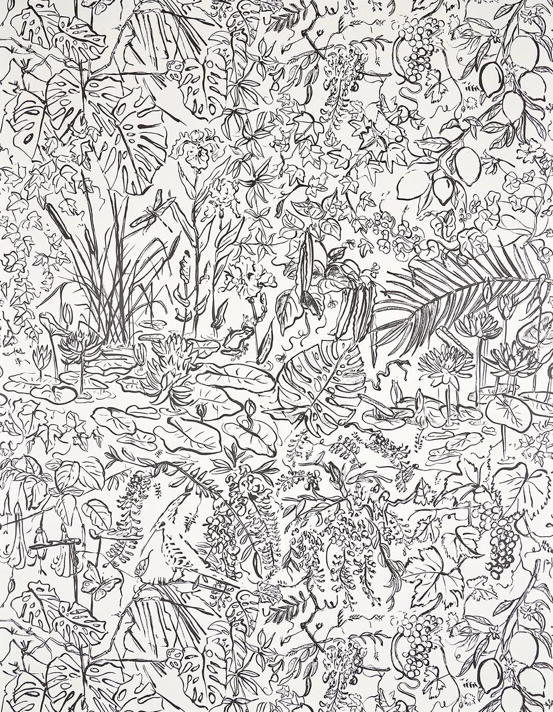 Flore Fusain — Pierre Frey -tapetti