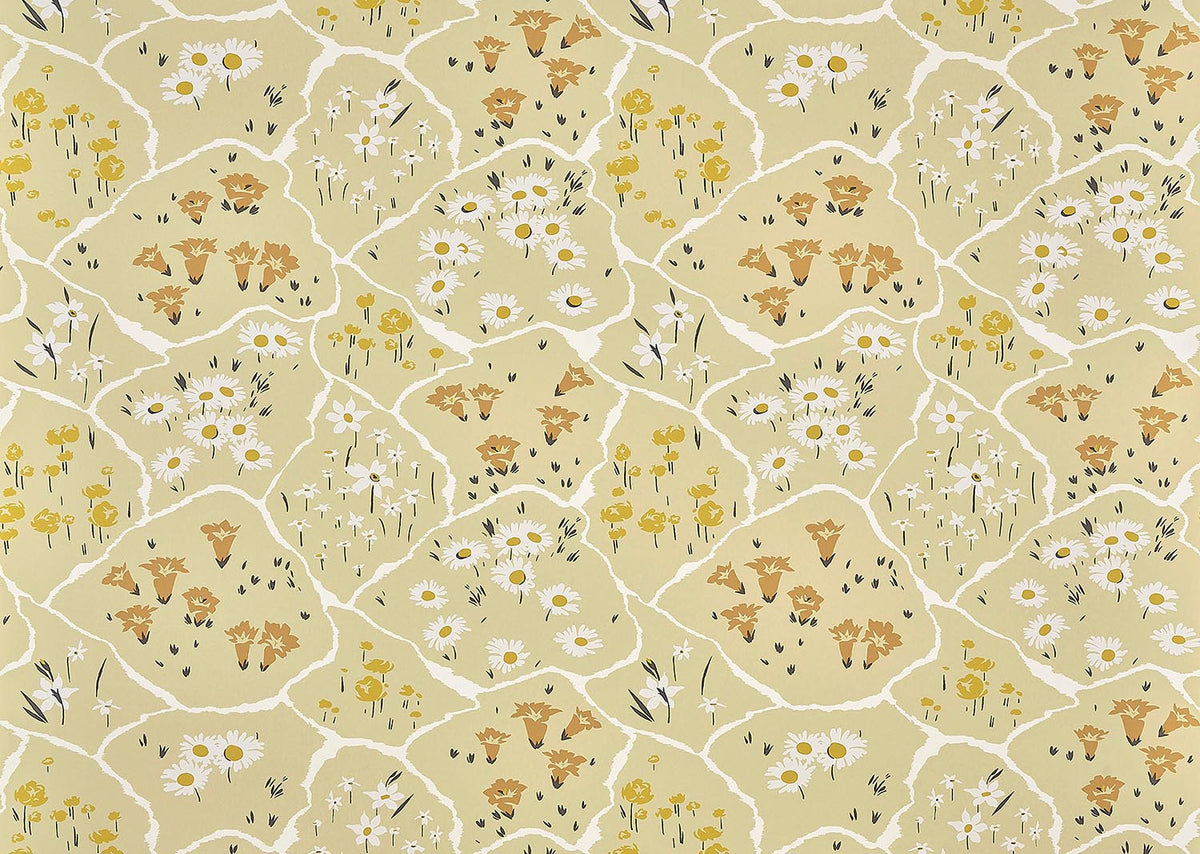 Champ Fleuri Ocre — Pierre Frey tapet