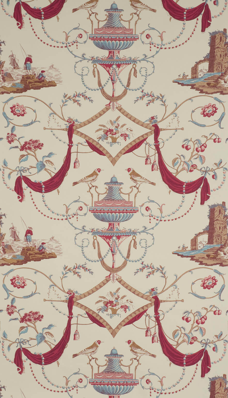 Wallpaper Bazoches Original — Pierre Frey tapet
