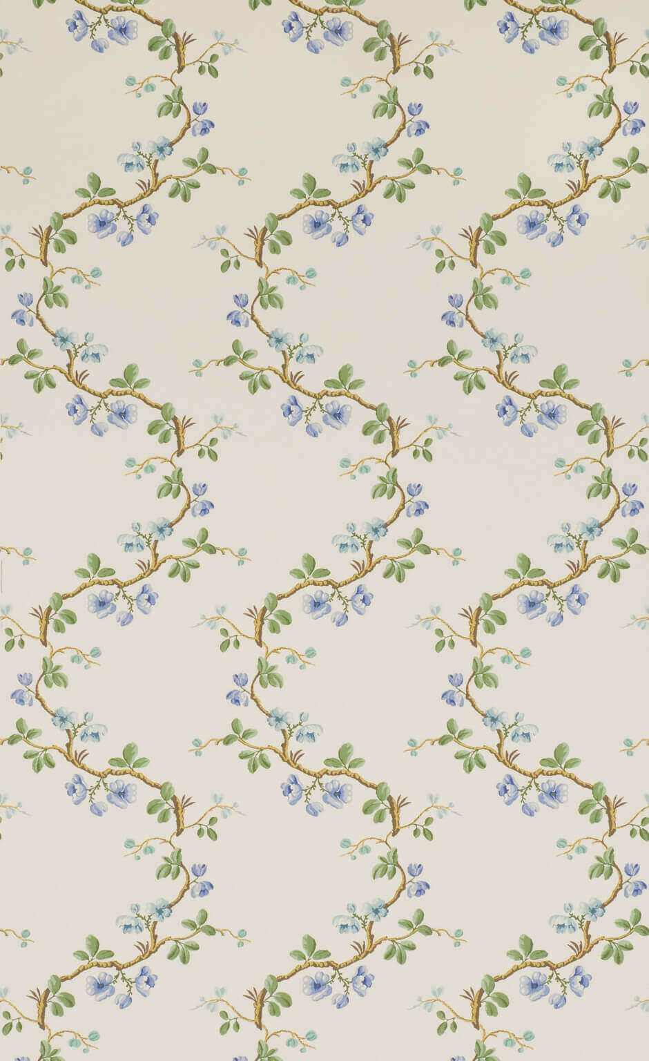 Wallpaper Sans Papillons Bleu — Pierre Frey tapet