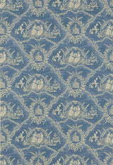 Wallpaper Crespieres Bleu ancien — Pierre Frey -tapetti