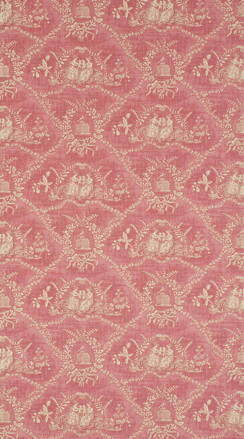 Wallpaper Crespieres Rose ancien — Pierre Frey -tapetti