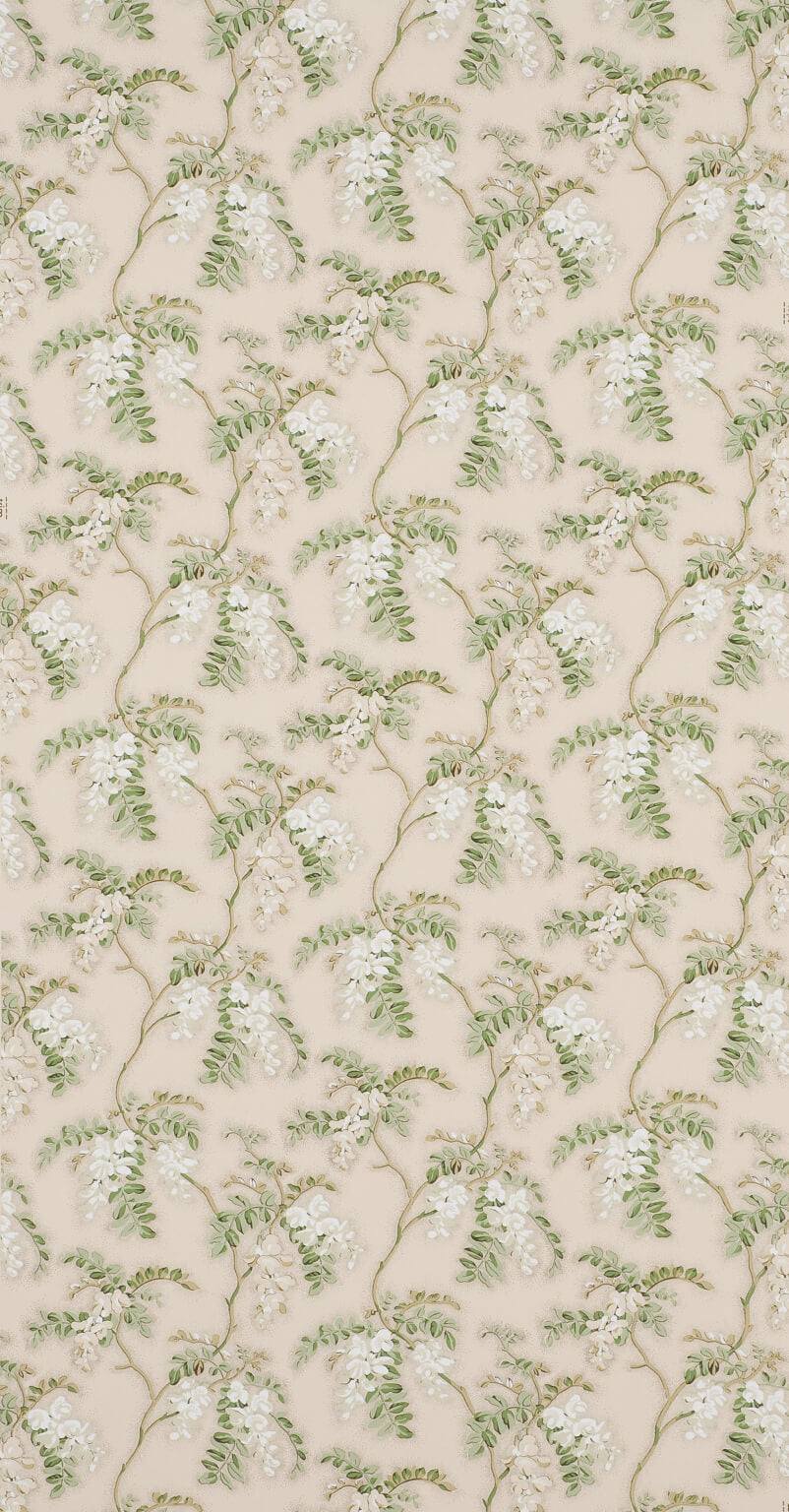 Wallpaper Fleurs de Mai Blanc — Pierre Frey tapet