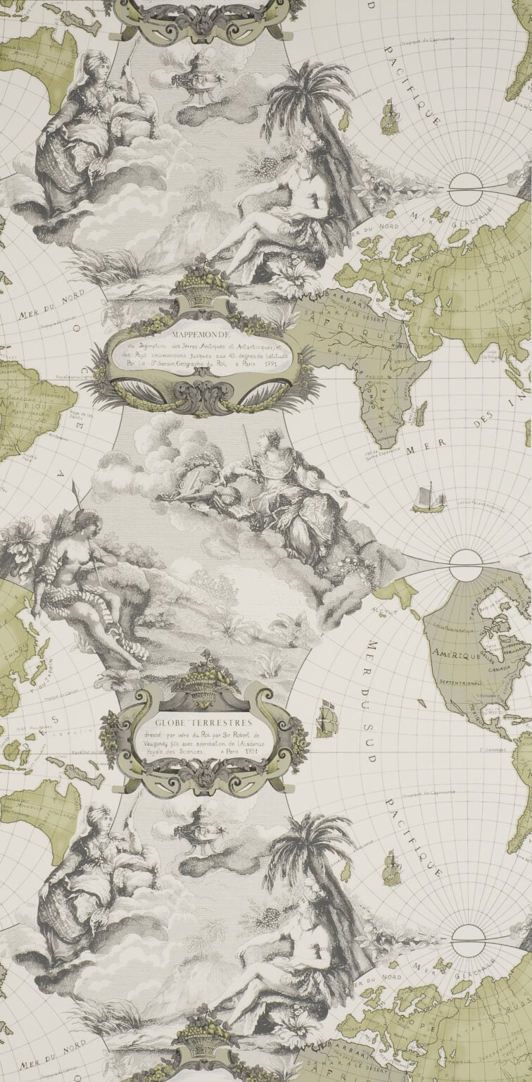 Planisphere Gray — Pierre Frey Tapete