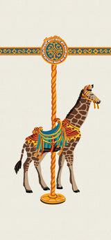 La Girafe du Carrousel MULTICOLORE — Pierre Frey behang
