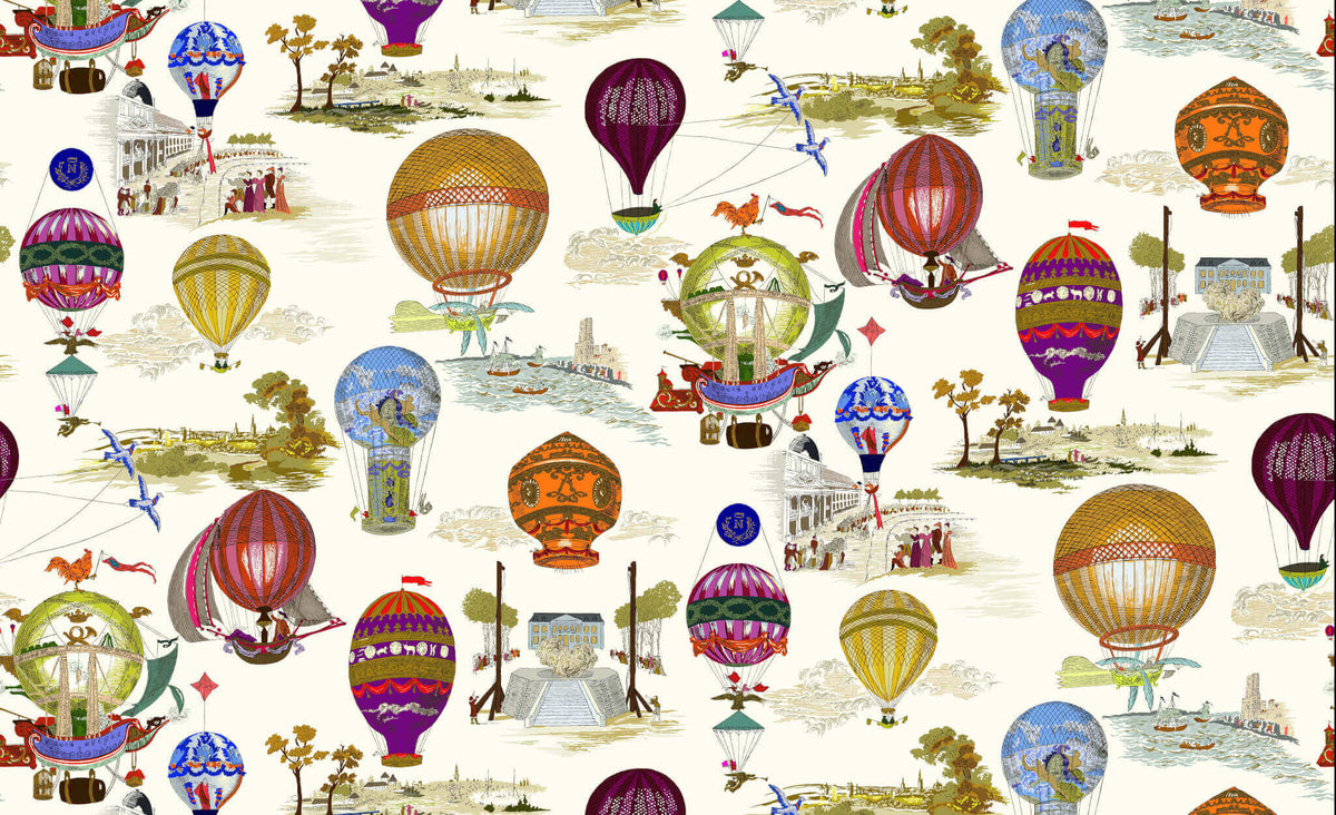 Les Aeronefs Multicolore — Pierre Frey tapet