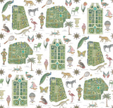 Jardins Parisiens Vert jardin — Pierre Frey Tapete