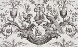 Fontaine et Animaux Noir/blanc — Pierre Frey behang