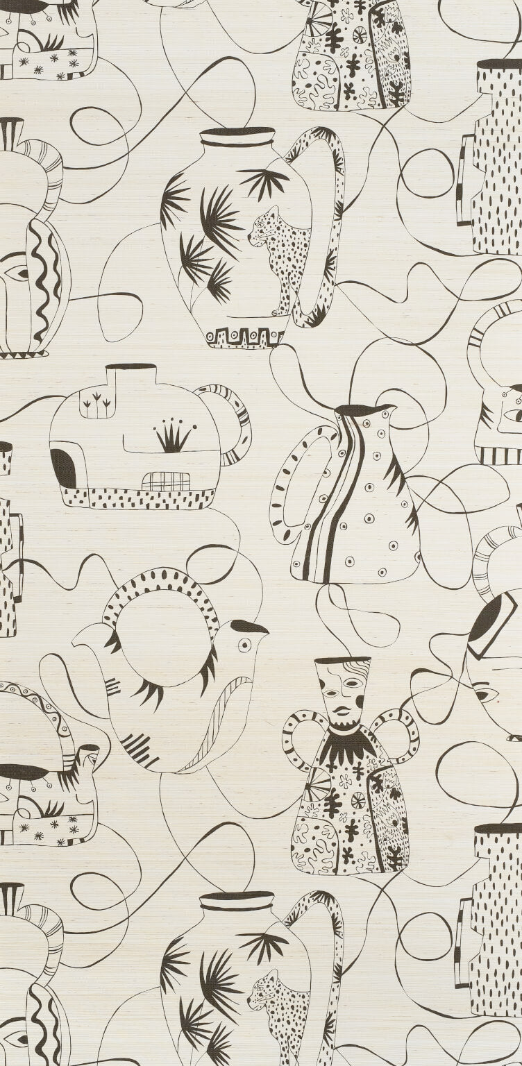 Vases Masqués Blanc — Pierre Frey tapet