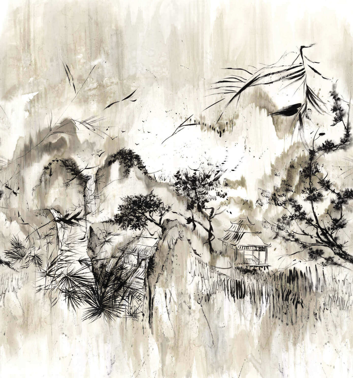 Magie Japonaise Naturel — Pierre Frey tapet