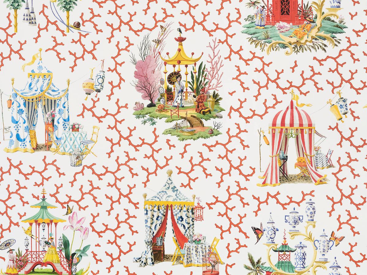 Les Folies Corail — Pierre Frey wallpaper