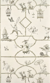Les Singes Savants PORCELAINE — Pierre Frey tapet