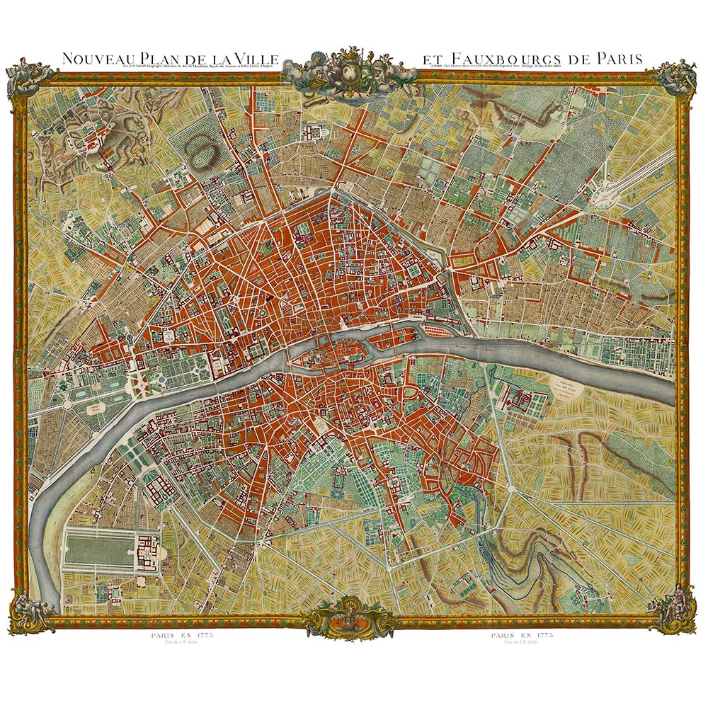 Plan Jaillot Archive — Pierre Frey tapet