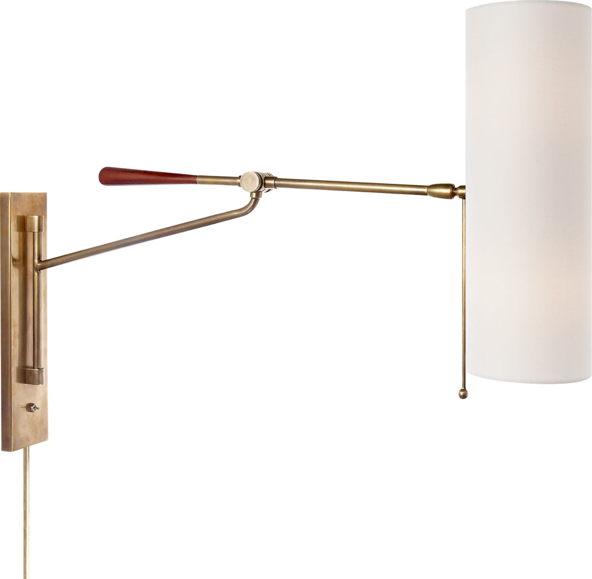 Frankfort Articulating Vägglampa Antique-Burnished Brass