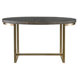 Taja Walnut Oval Desk