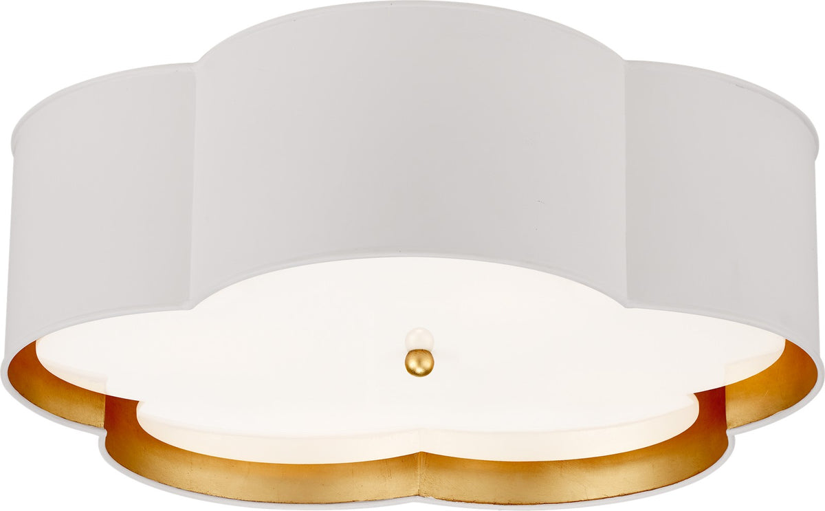Bryce Large — White and Gild with Frosted Acrylic -plafondi