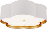 Bryce Large — White and Gild with Frosted Acrylic -plafondi